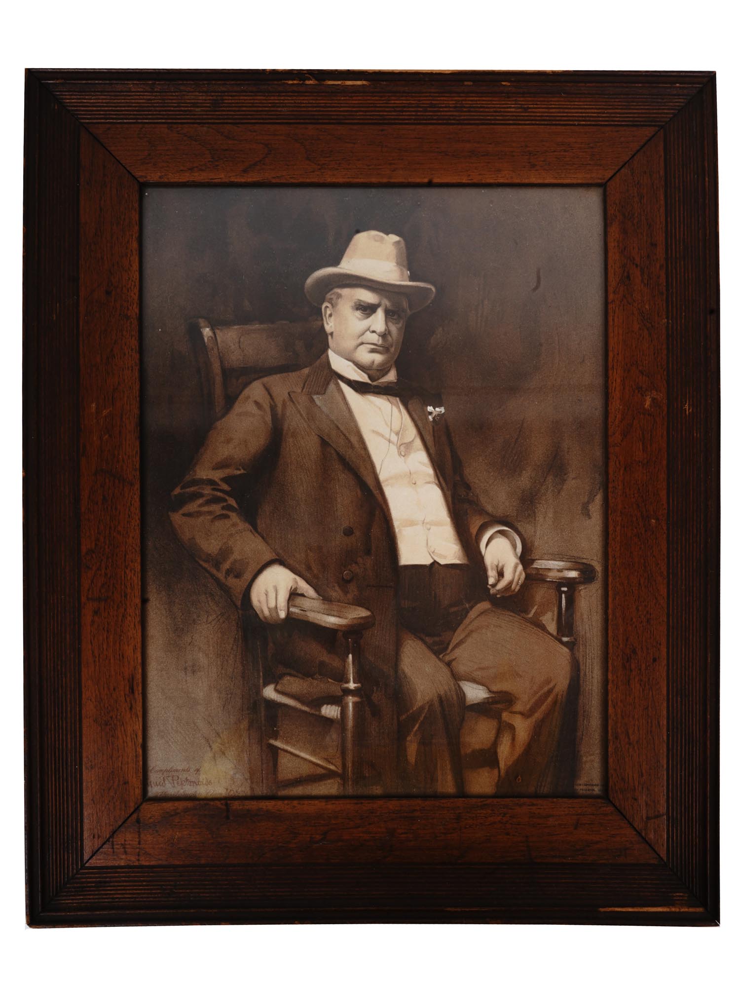 ANTIQUE 1901 PHOTO OF PRESIDENT WILLIAM MCKINLEY PIC-0